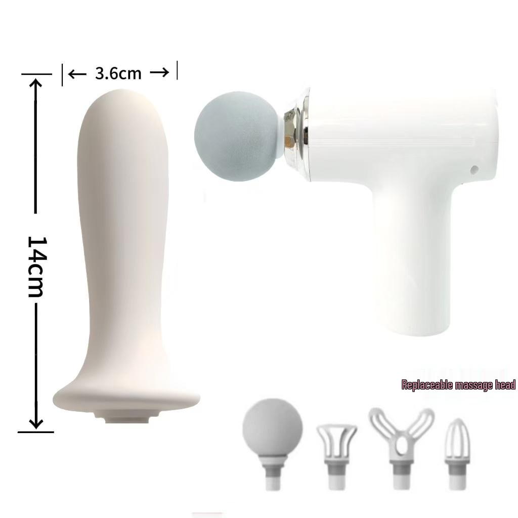 Wielofunkcyjny silikonowy adapter głowicy masującej do pistoletu do masażu tkanek głębokich - Cichy i kreatywny design