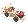 DIY Wooden Electric Racing Car Four-wheel Drive Racing Car Assembly Scientific Experimental Kit KIDS STEM Educational Toys