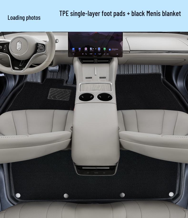Zhiji R7 Custom-Fit 25-Model Double-Layer TPE Floor Mats, Original Car Color