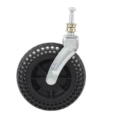 Trolley Front Wheel 8in Replacement TPE Rubber Non Slip Tire Solid for Castor 75KG Load