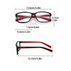 Unisex Classic Square Frame High-definition Anti-blue Light Reading Glasses Men's Fashion Sports Non-slip Far-sighted Glasses