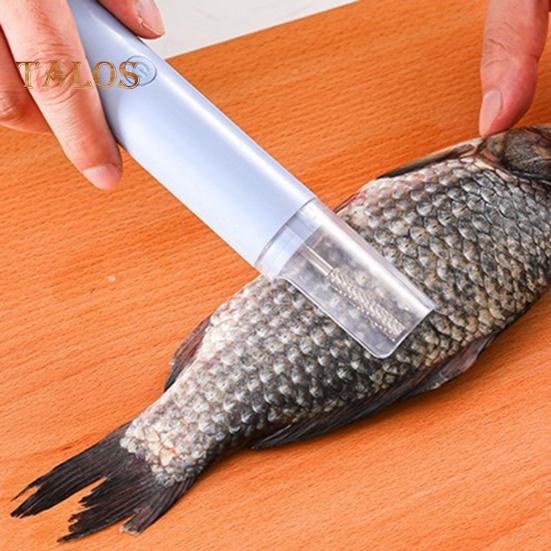 Electric Fish Scaler Remover Cordless Fish Scale Cleaner Rechargeable Waterproof Fish Scaler with Large Capacity Battery Stainless Steel Fish Skin