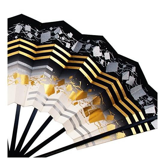 Osaka Choseido Folding Dance Fan (Mai-sensu), Nogi, Gold Leaf Flecks, 29cm, Made in Japan, Kyoto Fan