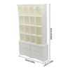 Classical Miniature Bookshelf Cabinet 1/12 Dollhouses Storage Organizer Kids Learning Activity Dollhouses Scene Setting