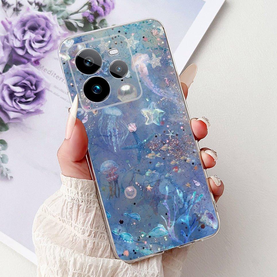 For Realme GT 7 Pro GT7 Pro RMX5010 RMX5011 Back Cover Cool Cartoon Dragon Astronaut Animals Phone Case Soft Silicone Clear Etui