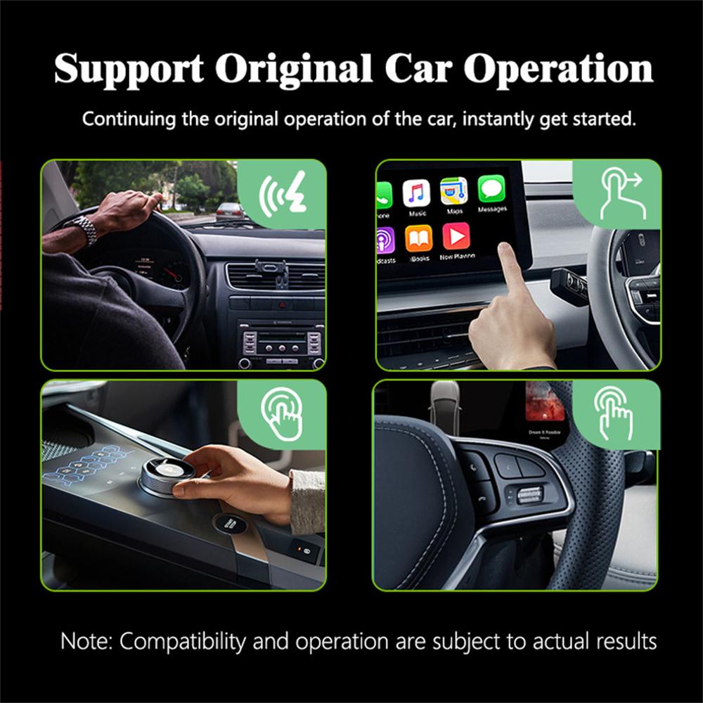 FL3 2 In 1 Wireless CarPlay Adapter Android Auto Converter Plug and Play Wired to Wireless CarPlay Box