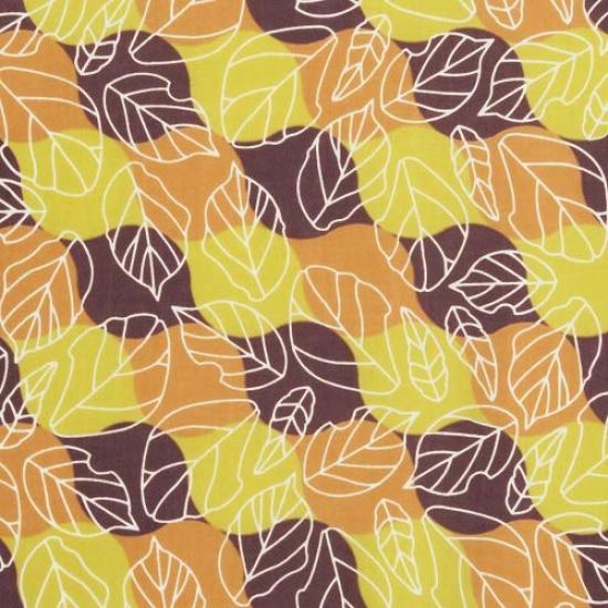 Dyeing Anbo Tenugui Leaves Authentic Dyed Cotton Tokuoka Made in Japan 35cm x 100cm "Fallen Park" 100%