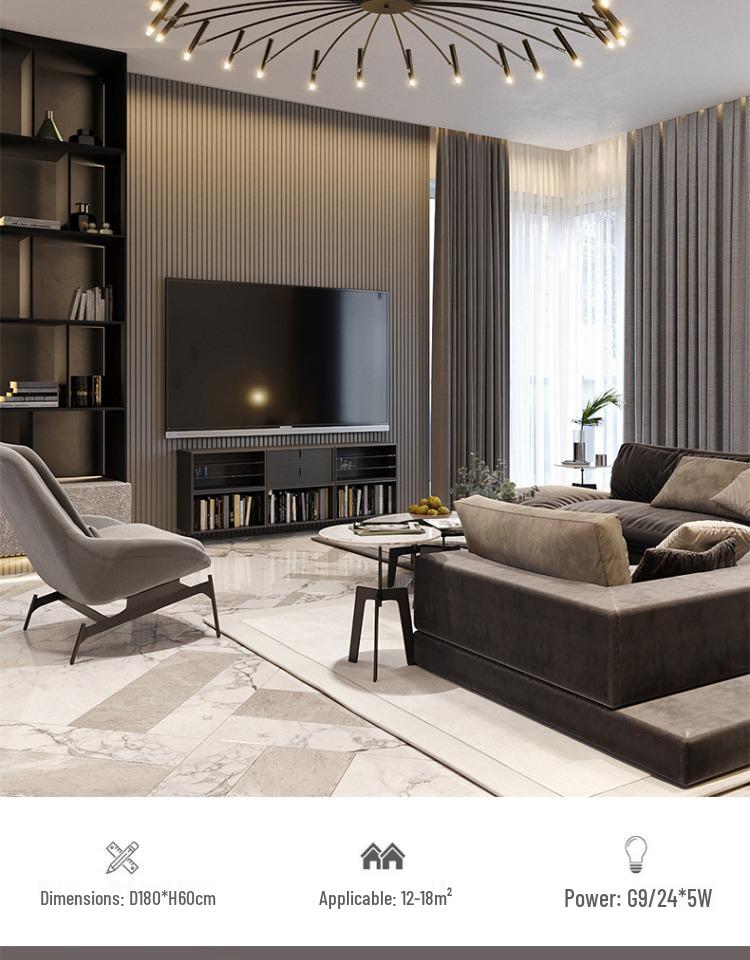 Nordic Post-Modern Creative Chandelier for Living Room, Restaurant, or Hotel