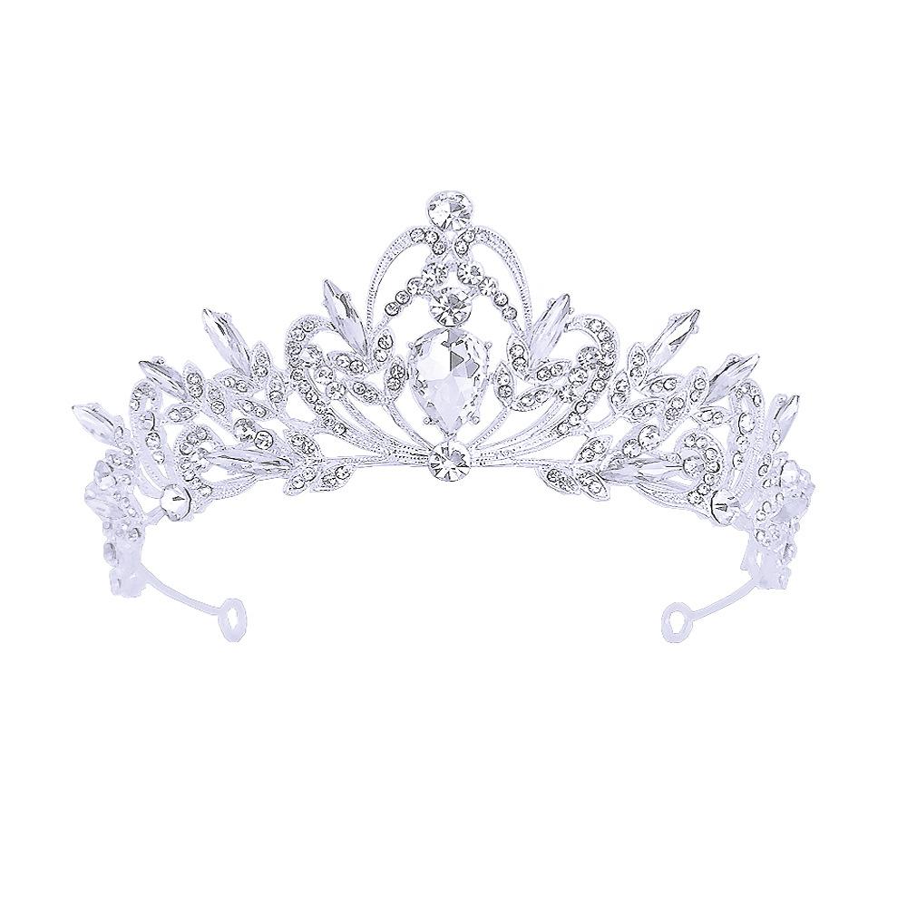 

Simple and Fashionable Bridal Crown Popular Wedding Tiara Diamond Baroque Bridal Crown Accessories