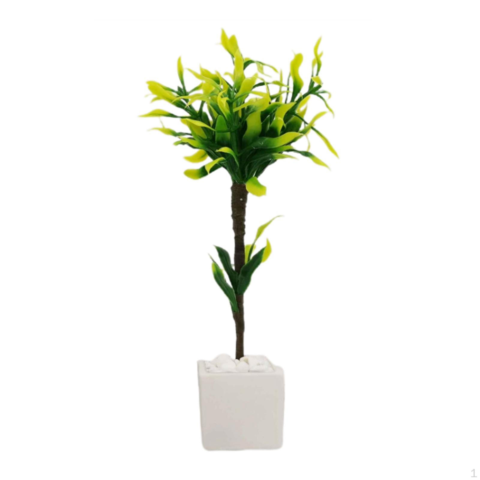 

1:12 Dollhouse Miniature Pot Fairy Garden Ornament House Accessories for DIY White Flowerpot