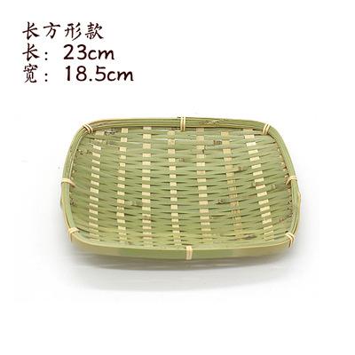 Handwoven Bamboo Dustpan Basket, Farmhouse Fruit Tray for Hotel Kitchen, Rustic Steamed Bun Holder Decor