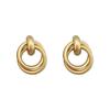 Flower Same Earrings Sterling Silver Ear Needles Ma Yili Reiko Metal Ring Earrings Atmosphere High-End Earrings