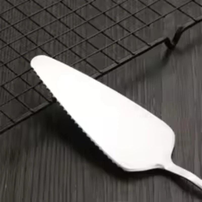 Stainless Steel Serrated Edge Cake Server Blade Cutter Pie Pizza Shovel Cake Spatula Baking Tool