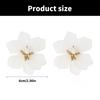 Unique Flower Studs Earrings Waterproof Earrings Fashion Earrings Resin Texture Suitable for Various Occasion Wear