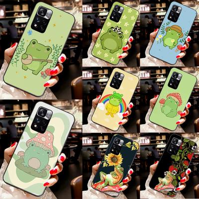 Cottagecore Frog Mushroom Kawaii Fundas For Xiaomi Redmi Note 8 9 10 11 Pro Note 10S 9S 8T Redmi 10 9 9A 9T 9C Phone Case