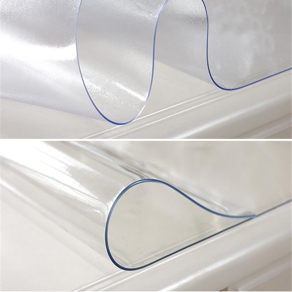 Buy DIY Grease Proofing Rectangle Transparent Table Cloth Custom PVC