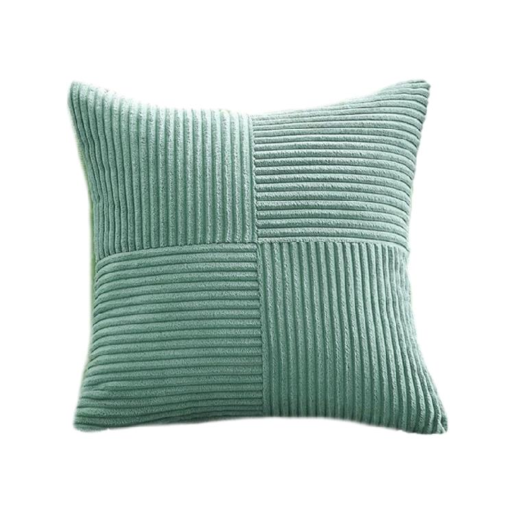 Corduroy Throw Pillowcase Soft Striped Removable Throw Pillow Cover for Easy Care Living Space