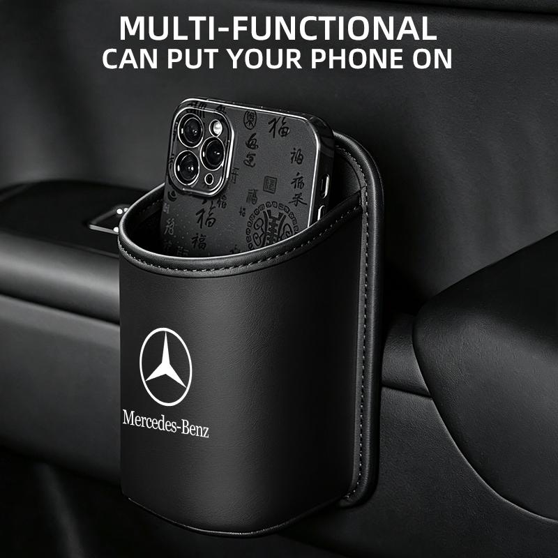 CRY1 For Mercedes Benz W166 W206 W177 W176 W211 W212 Car Door Water Cup Holder Back Seat Drink Rack Leather Storage Box SBD-45456