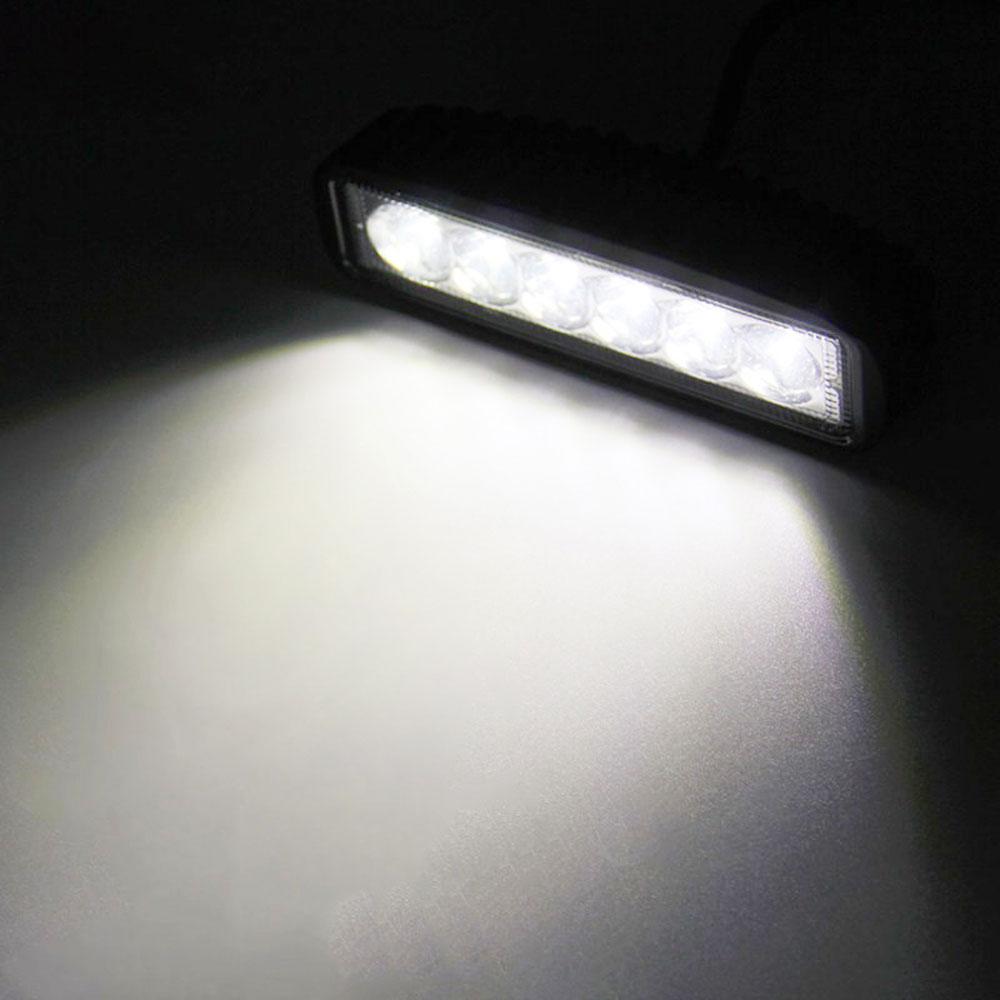 6Led Work Light Bar for Motorcycle LED Lens Spot Headlights 6000k White Super Bright Motorbike SUV ATV Off-road Driving Lamp