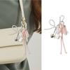 Miniature Ballet Shoe Charm Keychain Pendant Elegant Dance Inspired Jewelry Accessory For Bags And Keys