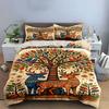 Colorful Tree and Deer. Bedding Sets Duvet Cover Sets Duvet Covers Pillowcases(1 * Duvet Cover 2 * Pillowcases Without Duvet Insert)