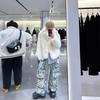 ZA imitation fur coat women's autumn and winter thickened wool women's coat street style fluffy fox fur coat