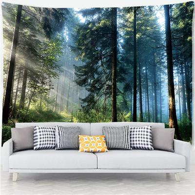 Waldbaum Wandteppich Zimmer Schlafzimmer Ästhetische Dekoration Wandhintergrund Tuch Wohnzimmer Heimdekoration