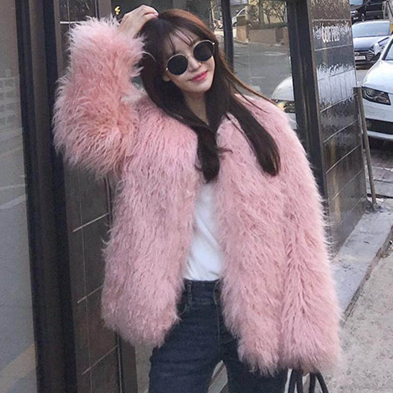 Autumn and winter new imitation beach sheep fur coat women's short young fashion fur integrated wool coat