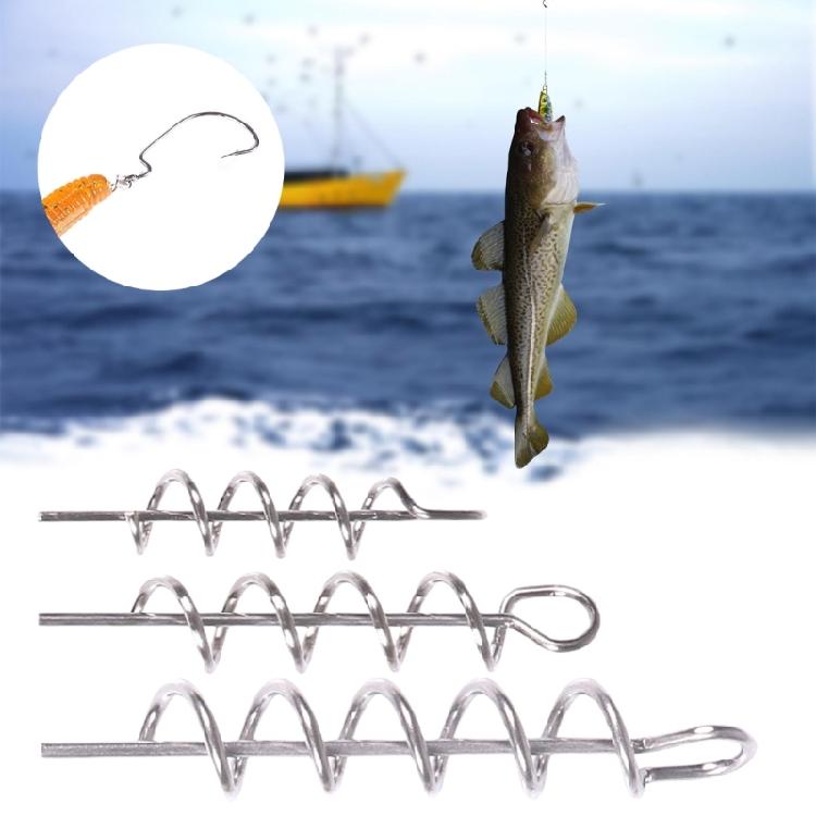 50Pcs Fishing Hook Steel Swivels Spring Single Rings Fishing Tackle Accessory