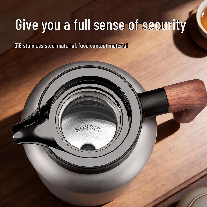 316 Stainless Steel Stewing and Warming Pot - Multifunctional Teapot, Thermos, Stewing Pot, and Coffee Pot with Customizable Thermos Cup.