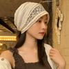 Breathable Beanies Hat Y2k Flower Cap Cute Embroidered Lace Hat  Apparel Accessories