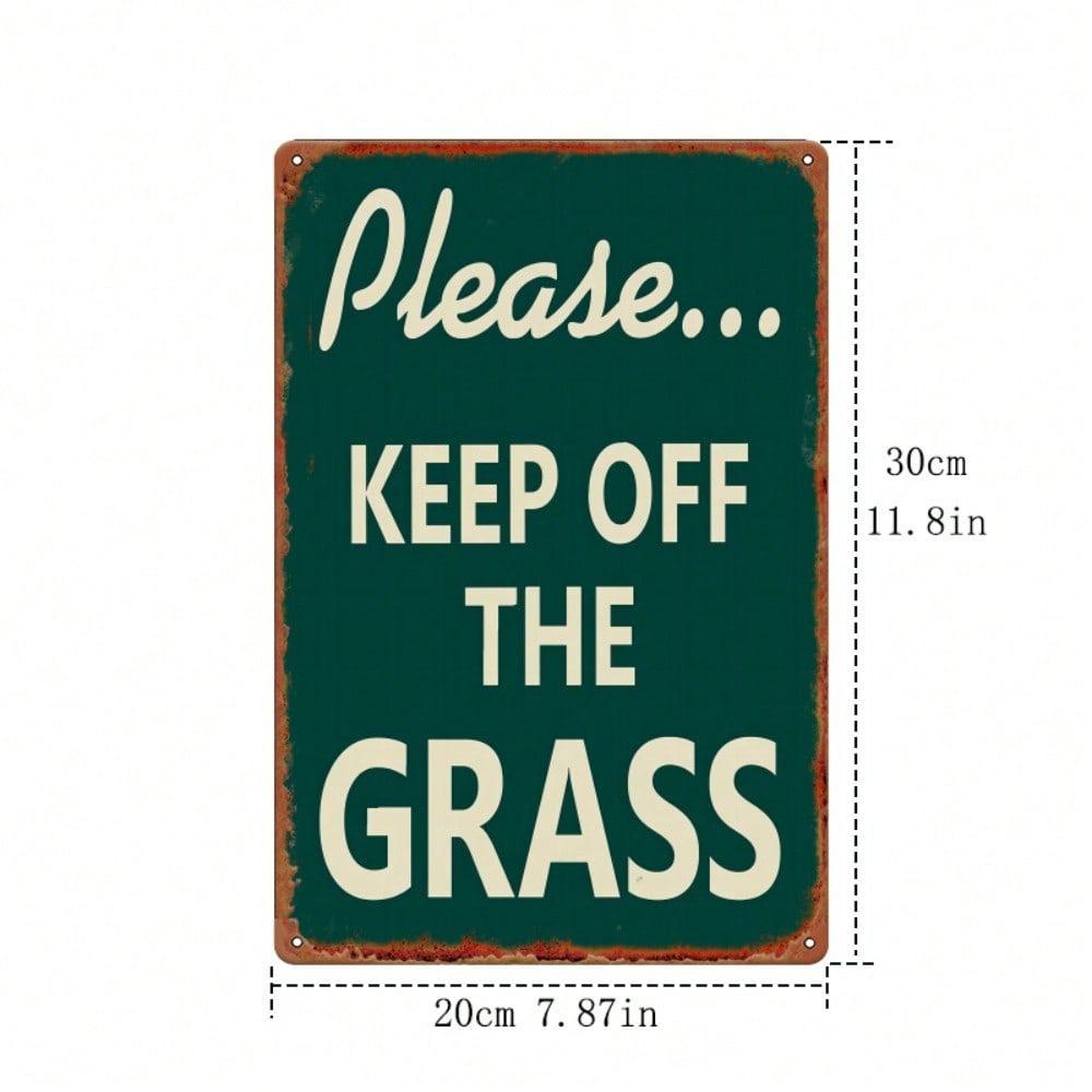 Retro Style Metal Wall Plaque for Home Decor