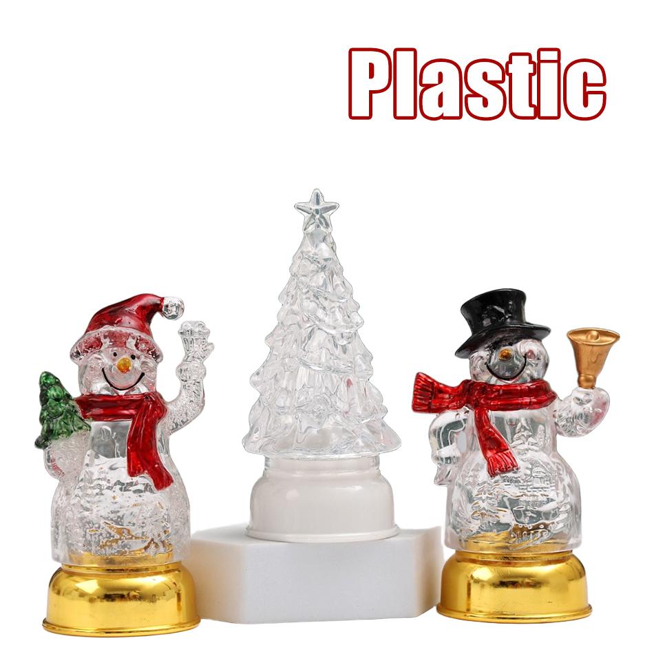 Nowa Świąteczna LED Znicz Elektroniczny Symulacja Świecy Mikołaj Bałwan Światło Atmosferyczne FesOświetlenie Otoczenia Xmas Prezent