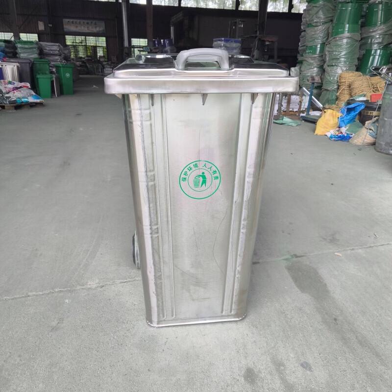 JINGGENG Outdoor Heavy-Duty Waste Bin with Wheels