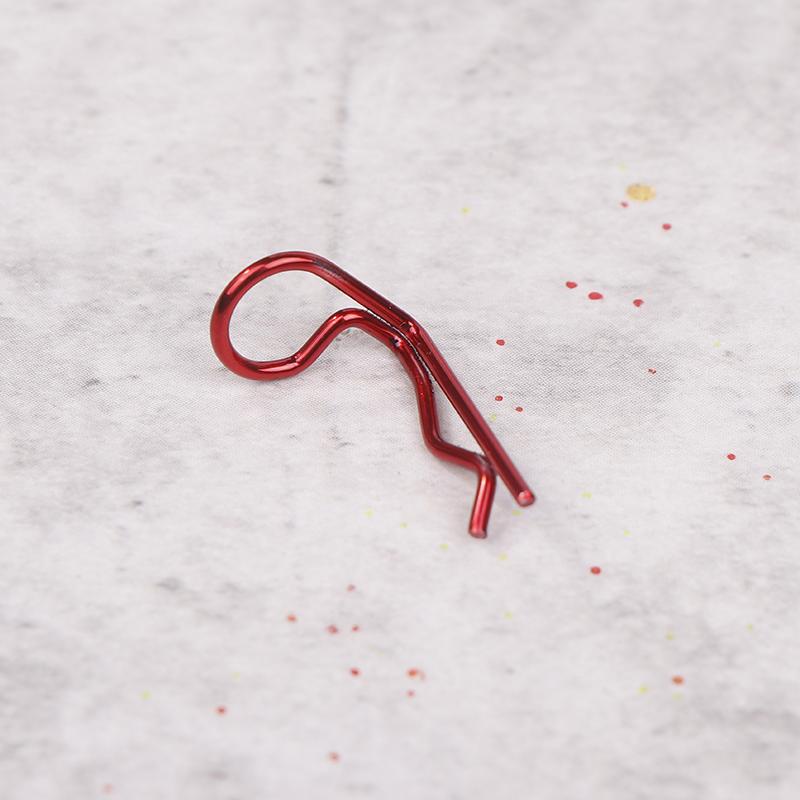 10Pcs Rc Body Clips 90-Degree Angle Springy Pins Bent Springy Pins For 1/8 1/10 1/12 Scale Model Car Truck Crawler Truck