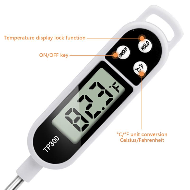 Digital Probe Food Thermometer for Kitchen Baking BBQ Coffee Milk with Instant Read
