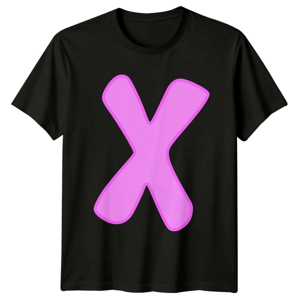 Letter Y Initial Pink Bubbly Alphabet Mens T-Shirt Womens Tee Graphic Top XL