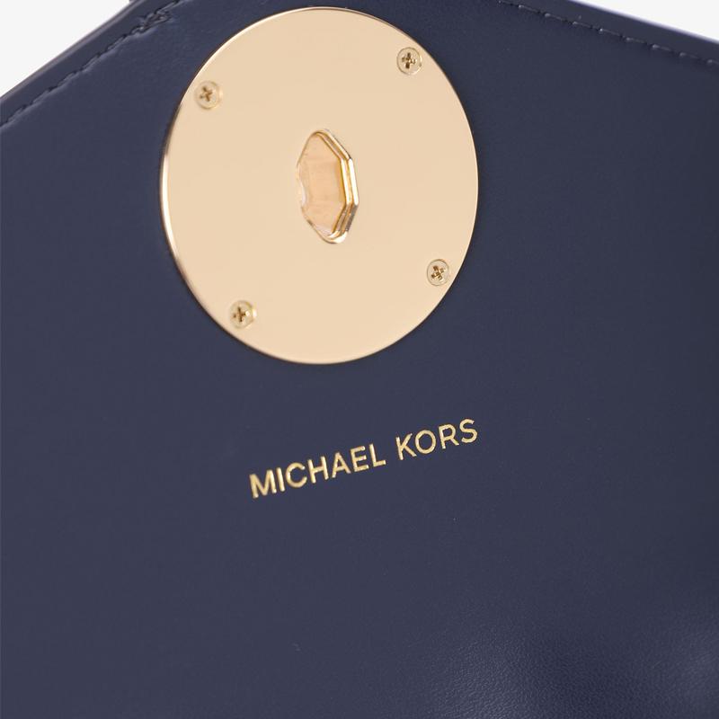 Michael Kors MK Charm Chain Commuter Flap Faux Leather Envelope Shoulder Bag Medium Women Shoulder Bag 32S0G00C6V-407