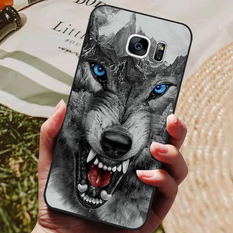 For Samsung Galaxy S7 Edge Silicone Case Cute Pattern Soft TPU Phone Cover For Samsung Galaxy S6 S7 S 7 Edge Back Cover Bumper
