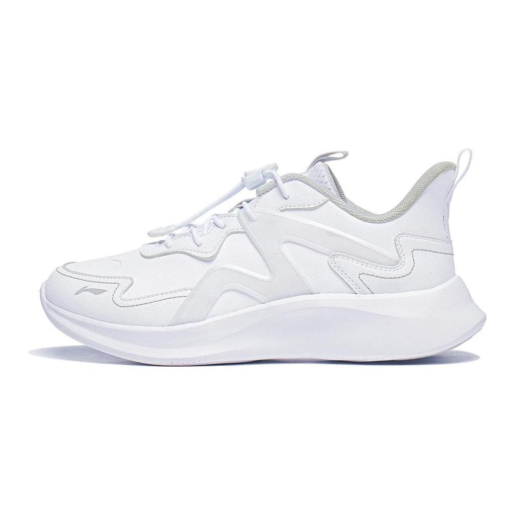 Dětské Li Ning Ling Yue 3.5 Pohodlné tlumící nárazy Odolná obuv pro volný čas Dětská obuv Bílá YKCT114-15
