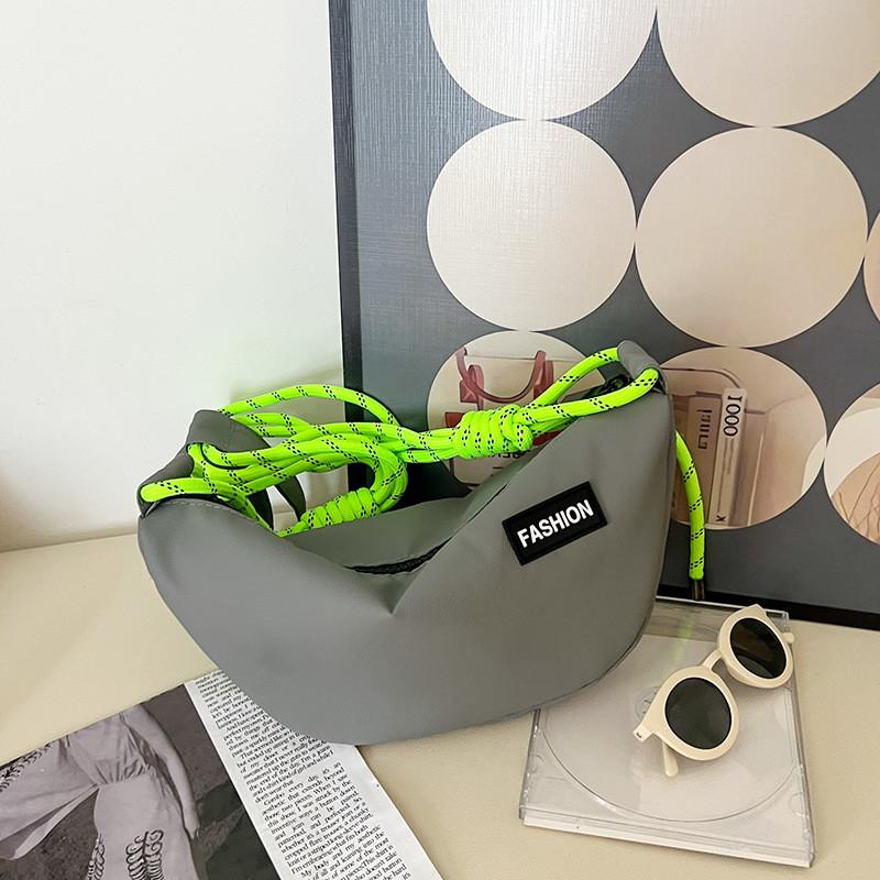 Stylish Minimalist Single Shoulder Backpack For Kids Featuring Durable Lightweight Fabric серый