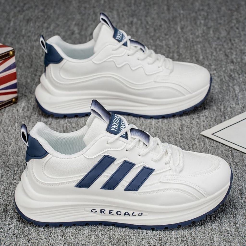 High-end winter new thick-soled jogging color matching niche design casual sports shoes