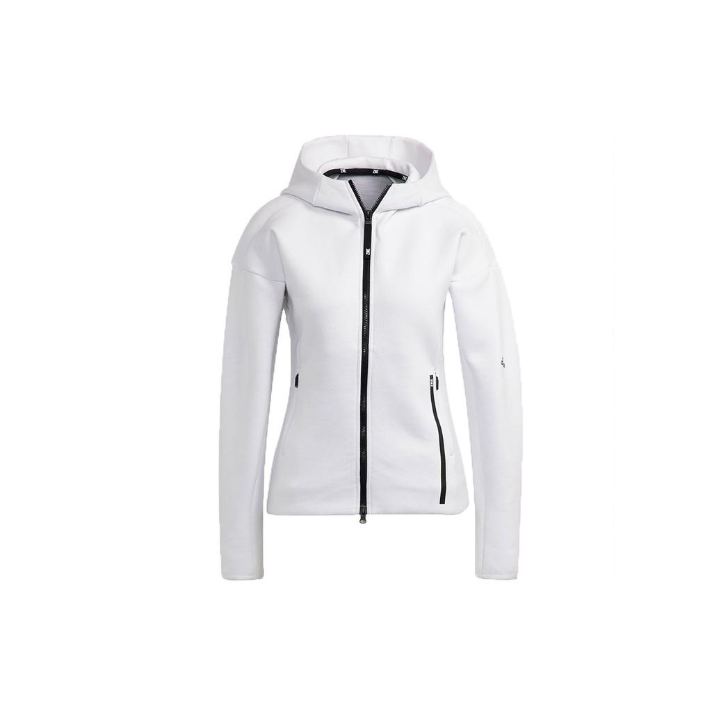 Adidas W Z.N.E Fz Logo Zip-Up Hoodie Women Jackets White HA7648