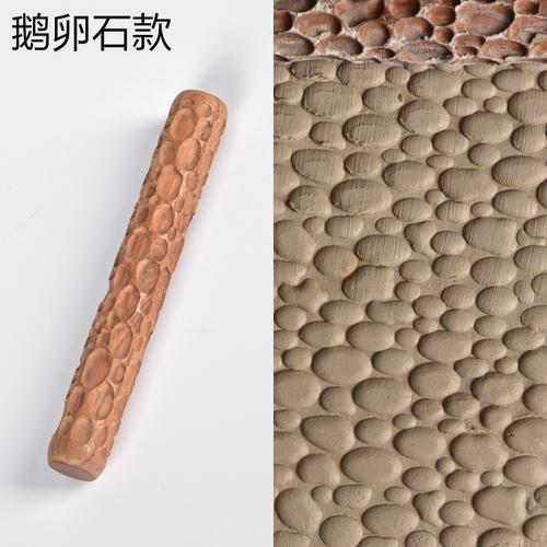 5PCS Pottery Tools Wood Hand Rollers for Clay Stamp Pattern Roller Ceramic Tools Cup Turner  Accessories