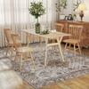 Vintage Area Rug, Non-Slip Washable Rug, Flannel Floor Carpet for Living Room, Bedroom, Dining Room, Home Office, 290 x 200 cm, Beige