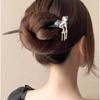 Hair Sticks for Buns Hanfu Hairpin Tassel Butterfly Tassel Hair Stick Wooden Hair Stick  For Girl