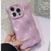 Luxury Wave Bubble Pattern Candy Color Phone Case For iPhone 16 15 14 13 12 11 Pro Max Plus Glossy Wrinkle Meteorite Soft Cover