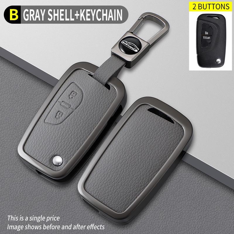 Compatible Car Key Holder for DeLonghi Model B, Elephant Grey
