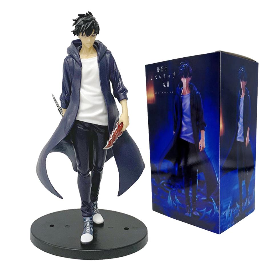 In Stock Solo Leveling Shadow King Figure Sung Jinwoo Cheng Xiaoyu Handheld Model Desktop Ornament Anime Collection Model Gifts