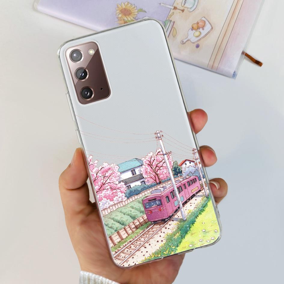 For Samsung Note 20 5G Case SM-N981B Popular Flower Slim Soft Silicone Phone Cover For Samsung Galaxy Note20 Ultra 5G Funda Capa